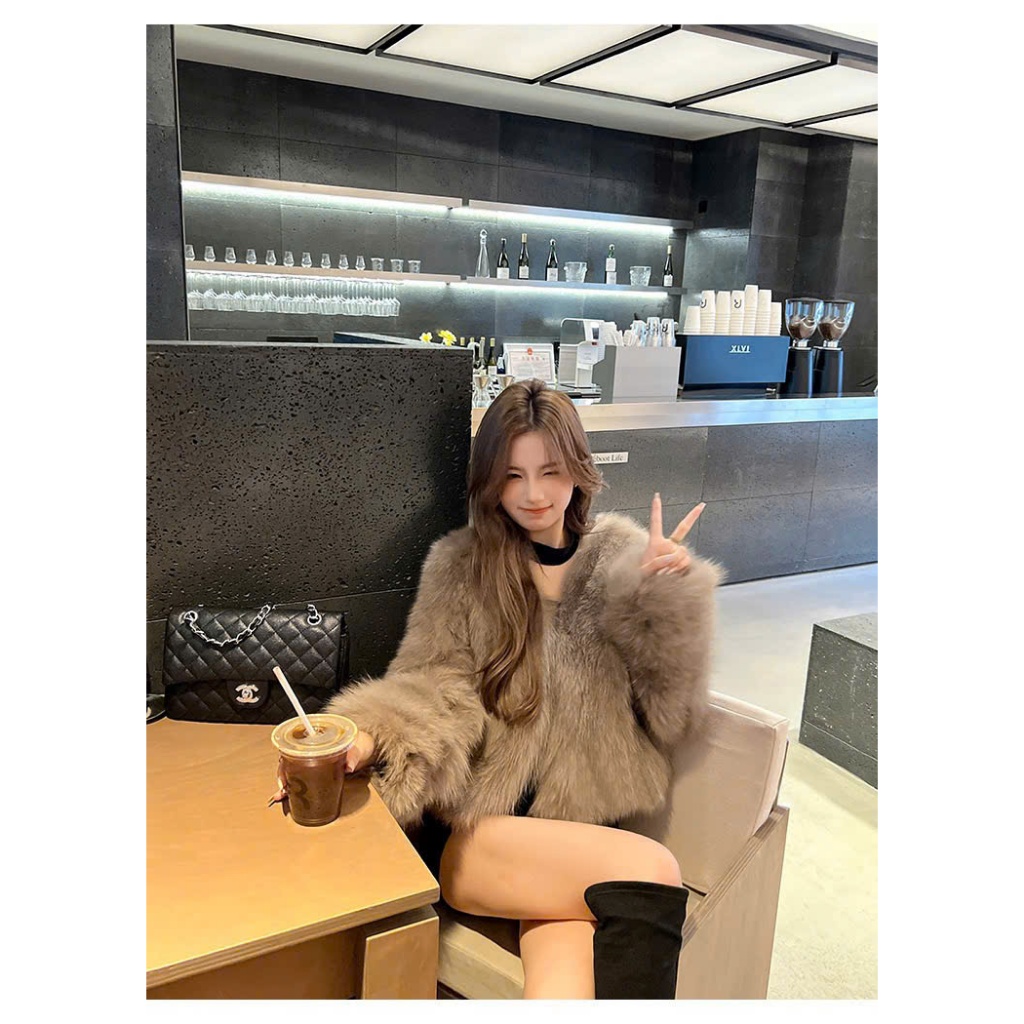 Áo khoác lông ngắn dáng rộng sang chảnh – hàng QC cao cấp AL12 | BigBuy360 - bigbuy360.vn