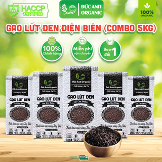  gạo lứt đen điện biên combo 5kg   5 túi 1kg hút chân không   