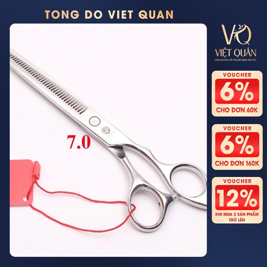 Bộ Kéo Cắt Tỉa Tóc Cao Cấp Purple Dragon 7.0 P5 [Tặng kèm bao da+lược+phụ kiện]