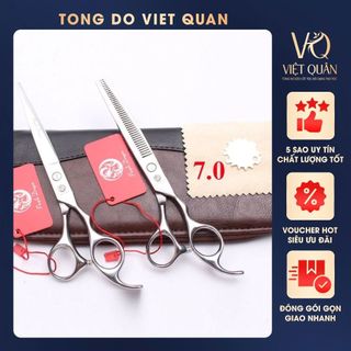 Bộ Kéo Cắt Tỉa Tóc Cao Cấp Purple Dragon 7.0 P5 [Tặng kèm bao da+lược+phụ kiện]