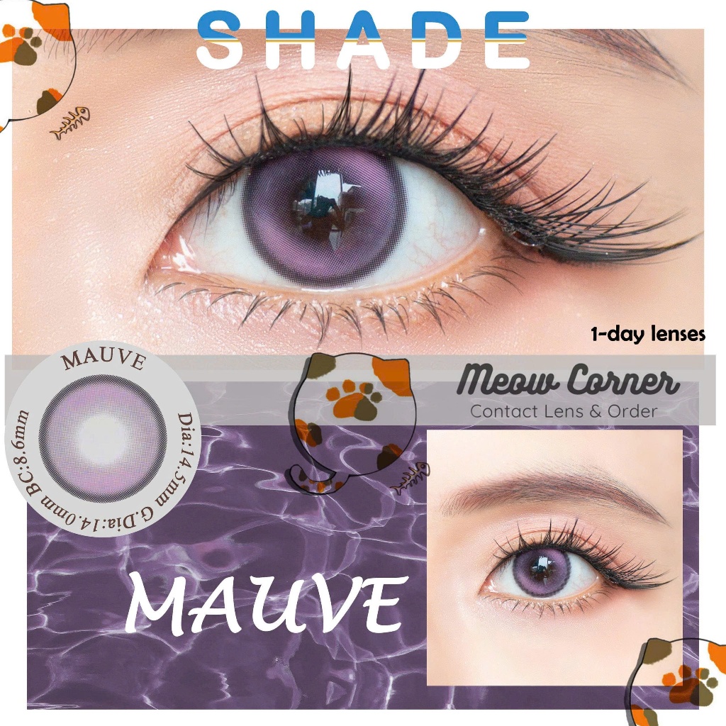 LẺ CHIẾC lens 1 ngày  màu MAUVE