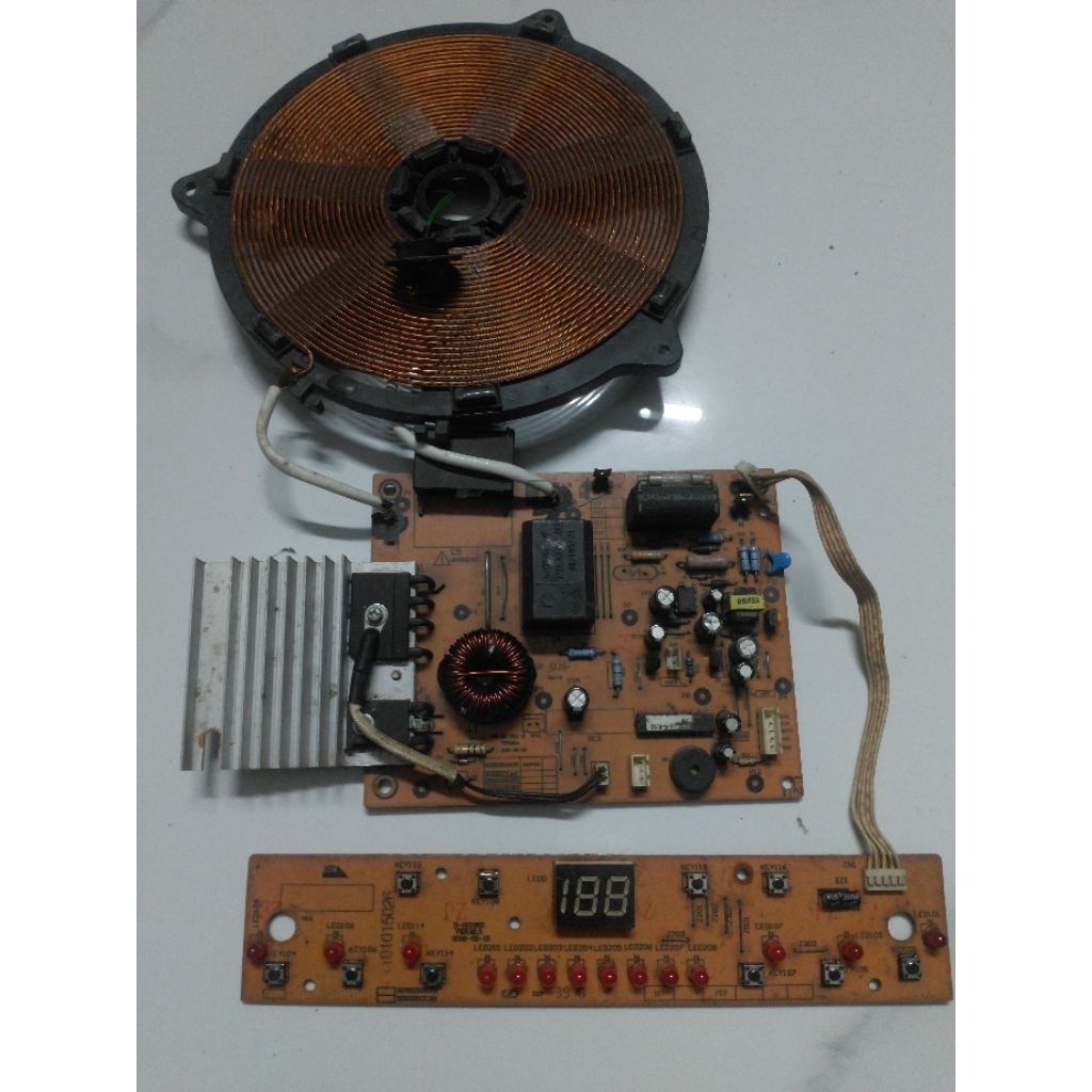 Mạch nguồn, mạch hiển thị bếp từ Midea MI-SV19DB