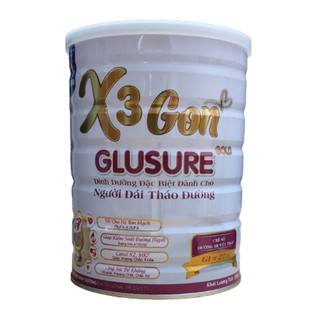    Ruby shop - X3gon   Sữa X3 GON GLUSURE GOLD hỗ trợ tiểu đường - 900 gr hộp 