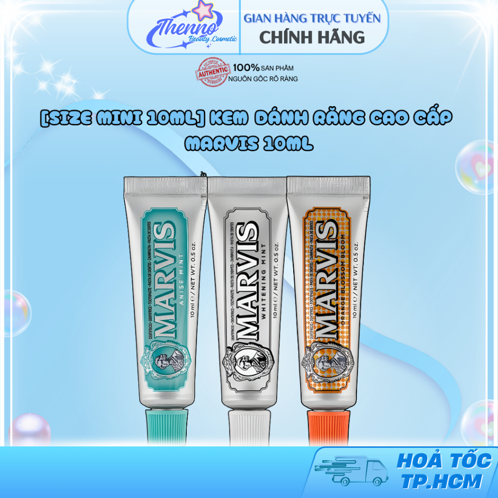 [Size Mini 10ml] Kem Đánh Răng Cao Cấp Marvis 10ml