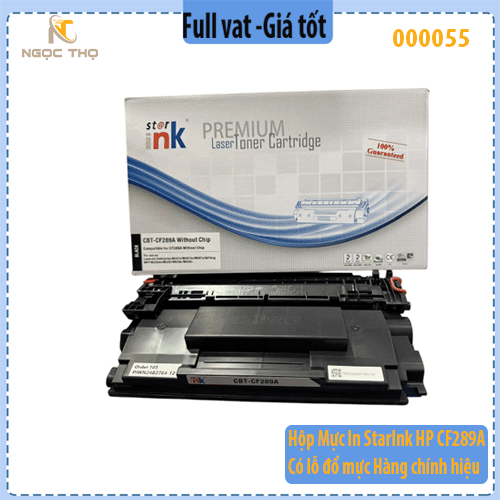 Hộp Mực In StarInk HP CF289A - Có lỗ đổ mực Hàng chính hiệu - full vat