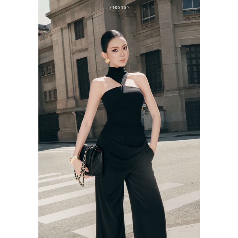 (Mặc được 2 kiểu) Dorisa Top áo cổ yếm sang trọng - Chocoo