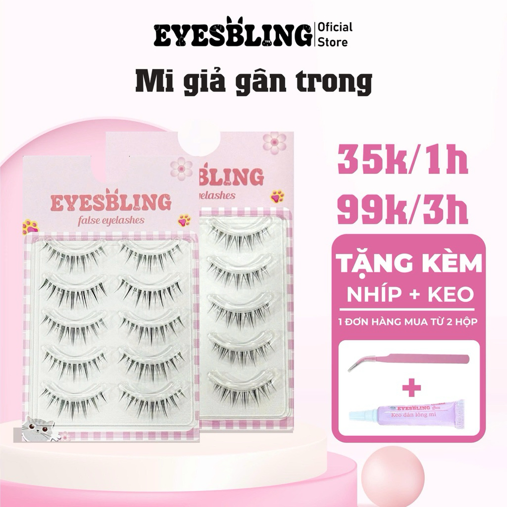 Mi giả gân trong Eyes Bling 99k/3H mi giả tự có thể tái sử dụng 2-3 lần