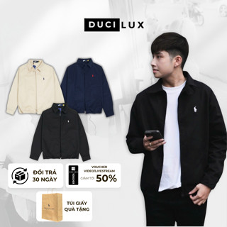  Áo khoác Ralph Lauren Thêu Ngựa Basic - Áo Jacket Vải Kaki Dày Dặn Thanh Lịch Form Âu - DUCI 