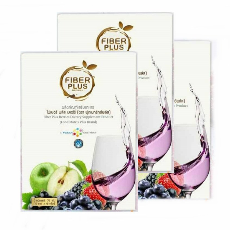 [ Sỉ 350k - Fiber plus - Food matrix ] Giải độc Fiber Plus 4 trong 1 của Food Matrix – 5 gói/hộp