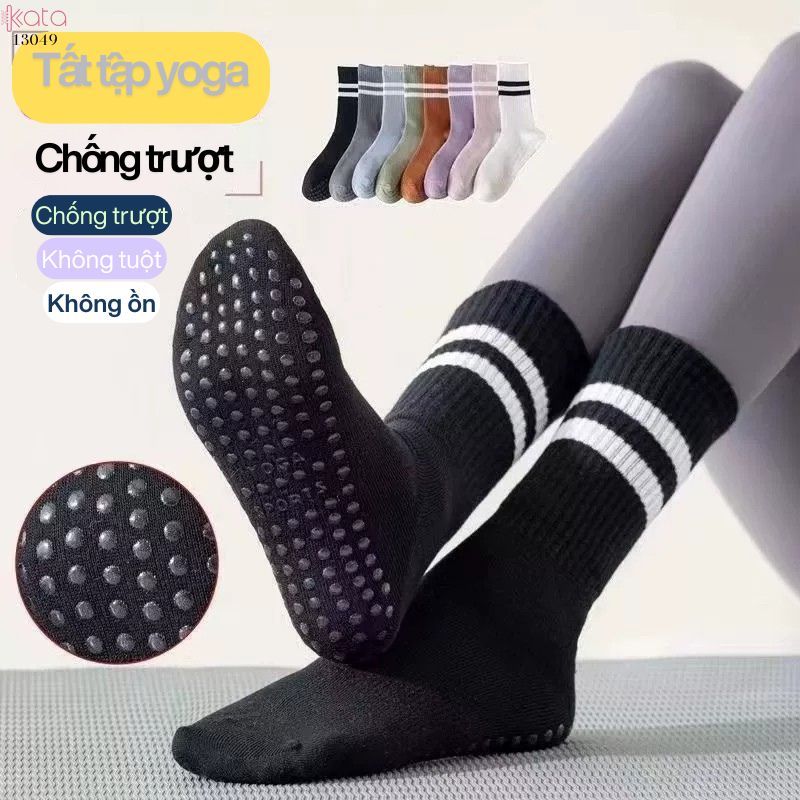 Tất Yoga chống trượt, vớ Pilates thể dục thể thao chạy nhảy dây 13049 | BigBuy360 - bigbuy360.vn
