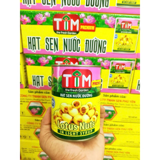 [1 Thùng 12 lon] Sen ngâm đường đóng lon, bùi thơm, hạt trắng NIF TIM Date mới 2025