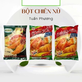 ( SALE SHOP MỚI) Bột chiên xù màu , màu vàng , màu trắng Tuấn Phương 1KG , bột chiên xù,chiên giòn.