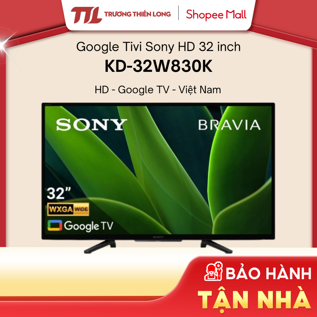 [Phí Lắp đặt 0Đ HN HCM] - KD-32W830K - Google Tivi Sony HD 32 Inch KD-32W830K