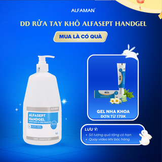 Dung Dịch Rửa Tay Khô ALFASEPT Handgel Giúp Diệt Khuẩn Toàn Diện Hiệu Quả Và Tăng Độ Ẩm Cho Da Lọ 1L 
