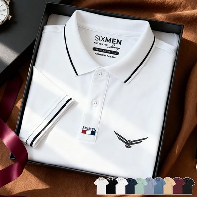 Áo Polo nam LISTAR cao cấp cổ bẻ [Tặng Hộp Gói Quà Xịn] vải cá sấu thoáng mát, tinh tế - SIXMEN