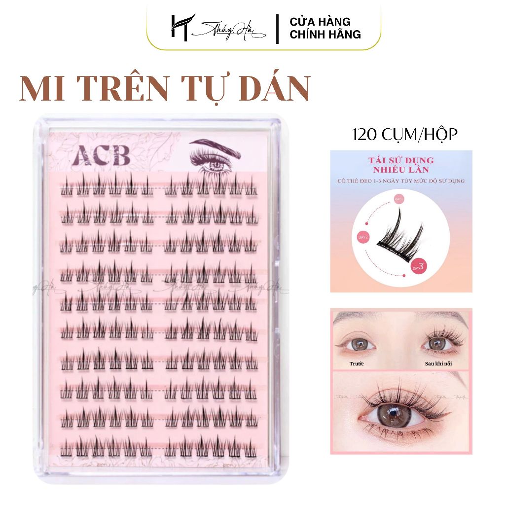  Mi Anime tự gắn sẵn keo - mi giả Hoa Hướng Dương  Mi trên120 cụm hộp-Mi dưới 240 cụm hộp - Thúy Hà 