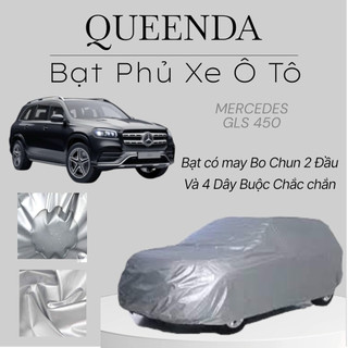 Bạt Phủ Xe Ô Tô Mercedes GLS 450 Vải Dù Tráng Bạc Chống Mưa, Nắng Tốt Kèm Hộp Đựng - Bạt Trùm Xe Ô Tô Mercedes GLS 450