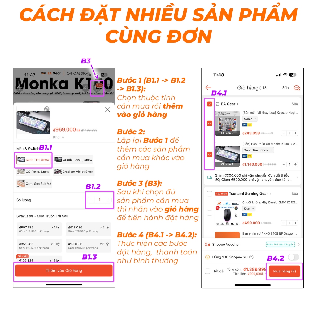 [Sẵn Giao] Bàn Phím Cơ Monka K98 Fullsize Giá Tốt Đủ Tính Năng Gõ Âm Hay - EA Gear | BigBuy360 - bigbuy360.vn