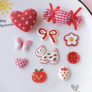 Bộ 10 Charm Sticker Noel, giáng sinh, tết Gắn sẵn đế cài vào Dép Cross, Dép Xốp, Dép Sục
