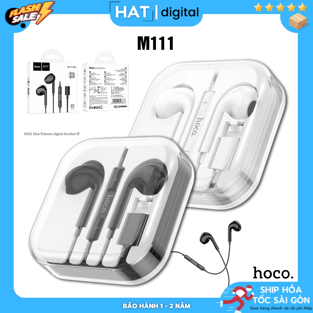 Tai Nghe Có Dây Bluetooth 5.3 HOCO M111 Max Primero |Tai Nghe Bluetooth Kỹ Thuật Số Hoco Có Micro