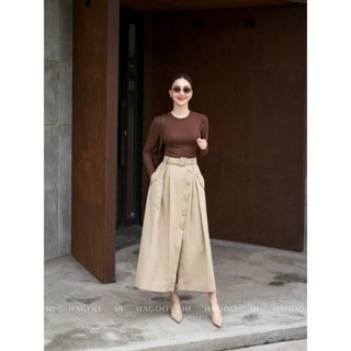  Chân váy kaki xếp ly HAGOO phong cách thanh lịch  CV723  