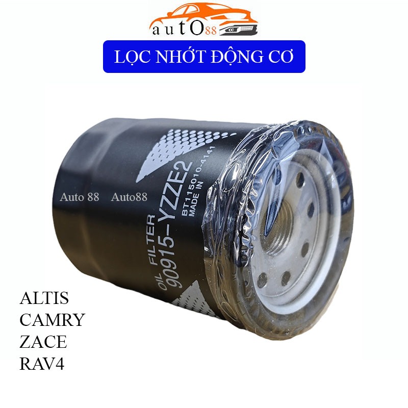 (A268) Lọc Dầu Máy Lọc Nhớt Động Cơ Xe Camry, Zace, Rav4, Altis Hàng OEM (Mã Phụ Tùng: 90915YZZE2/90