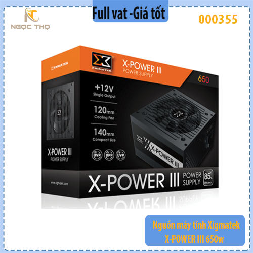 Nguồn máy tính Xigmatek X-POWER III 650w - hàng chính hãng  - full vat