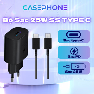  Bộ Củ Cáp Sạc Nhanh ss 25W TypeC To TypeC Cam Kết Sạc Nhanh Không Nóng Máy bảo hành- carephones 