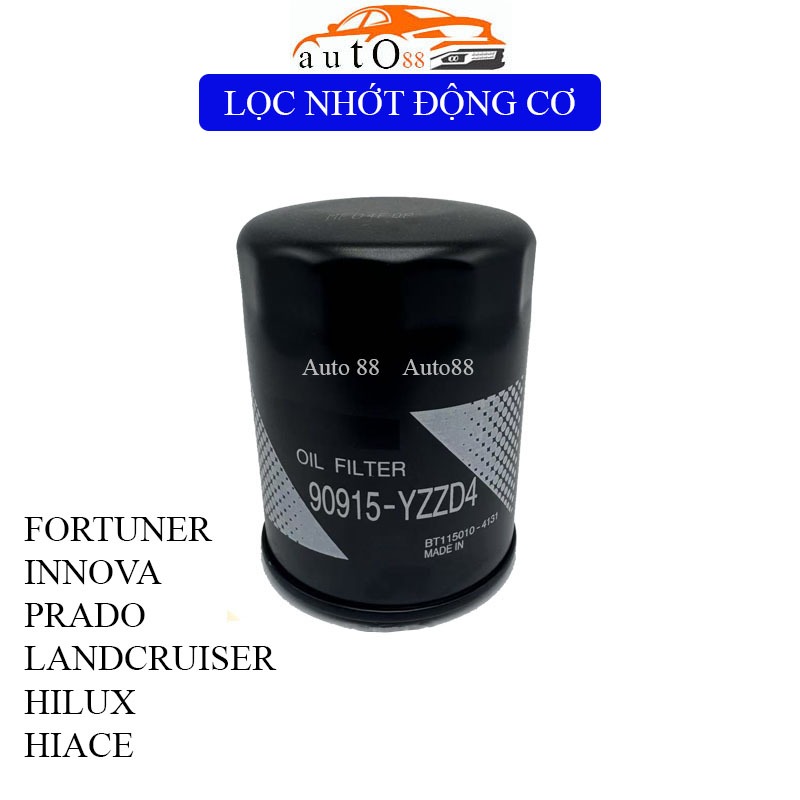 (A270) Lọc Dầu Máy Lọc Nhớt Động Cơ Xe Fortuner, Innova, Prado, Landcruiser, Hilux, Hiace OEM (90915