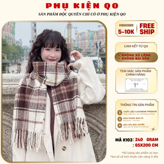  Khăn choàng -Khăn  quàng cổ phong cách HÀN QUỐC cho nam nữ K103 size65x200 