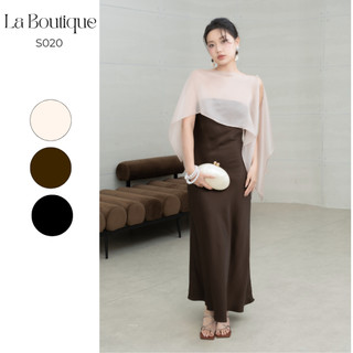  Set Đầm Lụa Ống Và Áo Choàng Nút Ngọc La Boutique - S020-2511LAT 