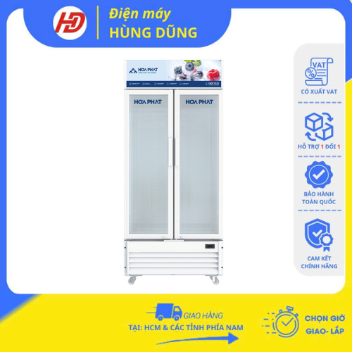 [SHIP HỎA TỐC HCM ] Tủ mát Hòa Phát HSR D6723 2 cánh 723L- BẢO HÀNH CHÍNH HÃNG 24 THÁNG