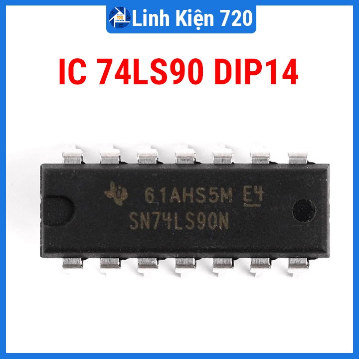 Đếm thập phân 74LS90 DIP14 (Decade counter DIP14)