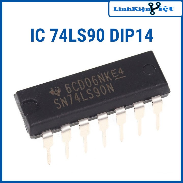 Đếm thập phân 74LS90 DIP14