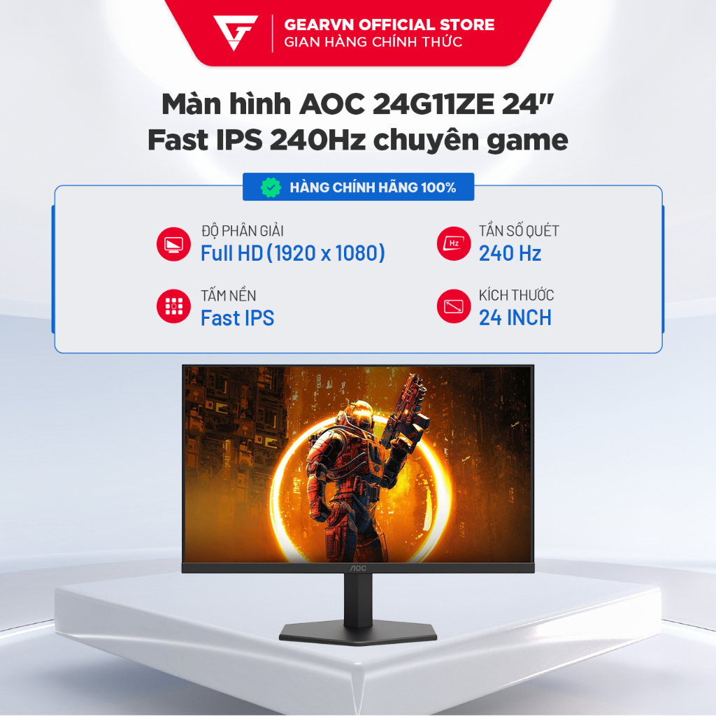 Màn hình AOC 24G11ZE 24" Fast IPS 240Hz chuyên game