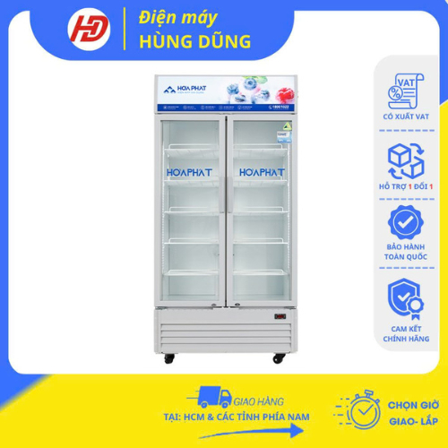 [SHIP HỎA TỐC HCM ] Tủ mát Hòa Phát HSR D6812 2 cánh 812L - BẢO HÀNH CHÍNH HÃNG 24 THÁNG