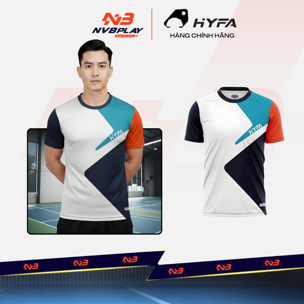 [CHÍNH HÃNG] Áo Thể Thao HYFA Bolt - Vải Thoáng Mát, Dễ Vận Động