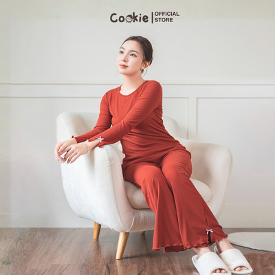 Set Đồ Nữ COOKIE, Bộ Mommy Ống Loe Cuốn Bèo Size S M L XL 2025