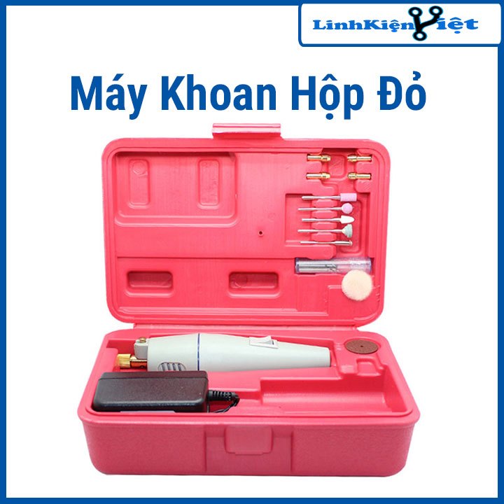 Máy Khoan Hộp Đỏ ( Khoan mạch điện tử đa năng 12VDC )