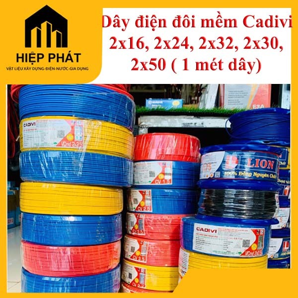 Dây điện đôi Cadivi Dây đôi 2x16 (0.5), Dây đôi 2x24 ( 0.75), Dây đôi 2x30 (1.5), Dây đôi 2x32 (1), 