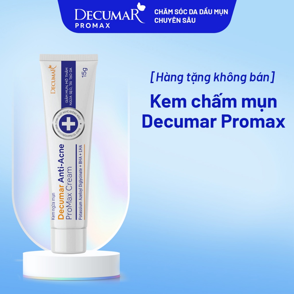 [Hàng tặng không bán] Kem chấm mụn Decumar Anti - Acne Promax Cream 15g, HN0521