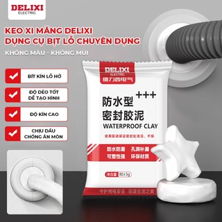  Keo Xi Măng Dẻo Delixi Bịt Lỗ Điều Hòa Giảm Tiếng Ồn Chống Thấm Tường Tiện Lợi,​bịt lỗ 