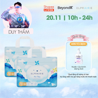   LIVE KOL  Combo 2 Tã Bỉm Quần ELPRAIRIE Air Thin Nội Địa Hàn Siêu Mỏng Thấm Hút Mềm Mại Chống Hăm Size L-XL-XXL Cho Bé 