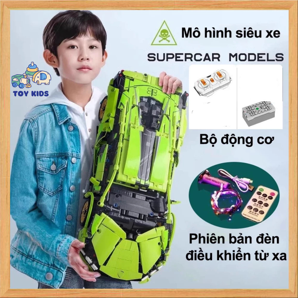 【2025】Lắp ráp ô tô siêu xe Mô hình xe Tỷ lệ 1:14 Đồ chơi lắp ráp trí tuệ cho trẻ em Quà cho trẻ em