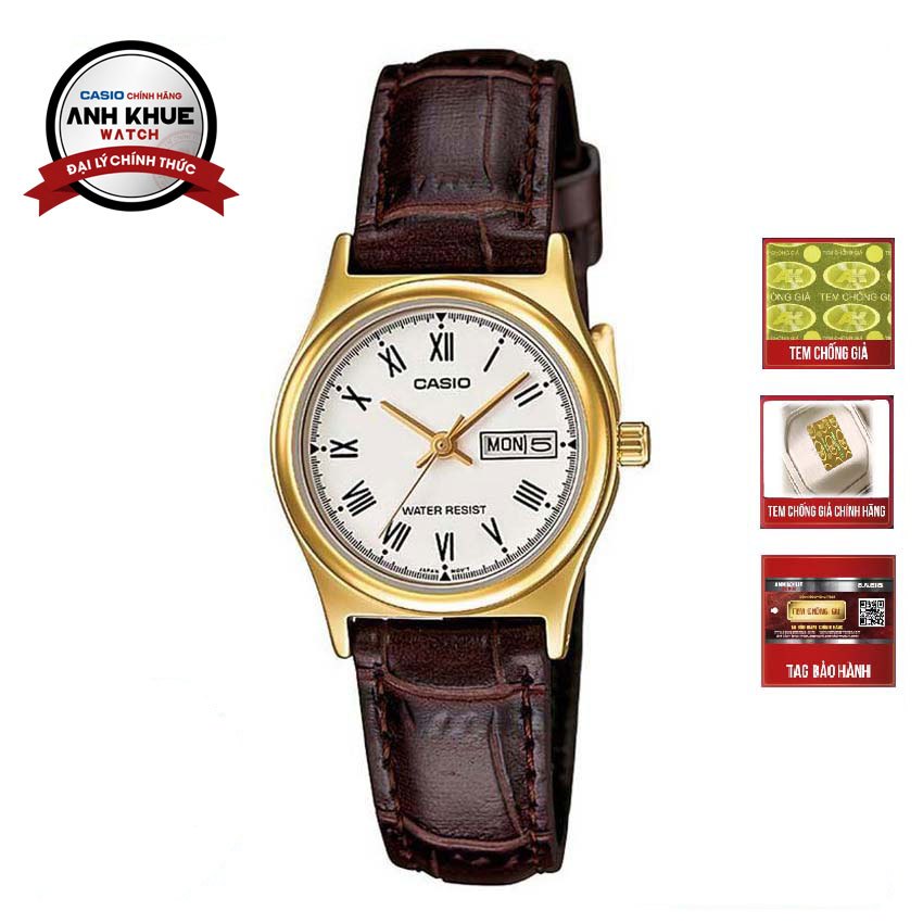 Đồng hồ nữ Casio LTP-V006GL-7BUDF dây da