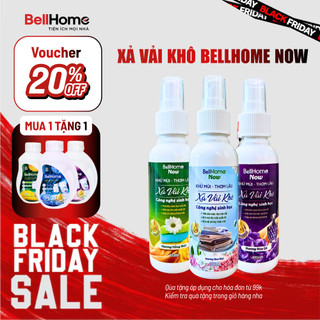 Xả vải khô BellHome 100ml – Giữ quần áo thơm ngát, khử mùi nhanh, mềm vải bền hương cả ngày