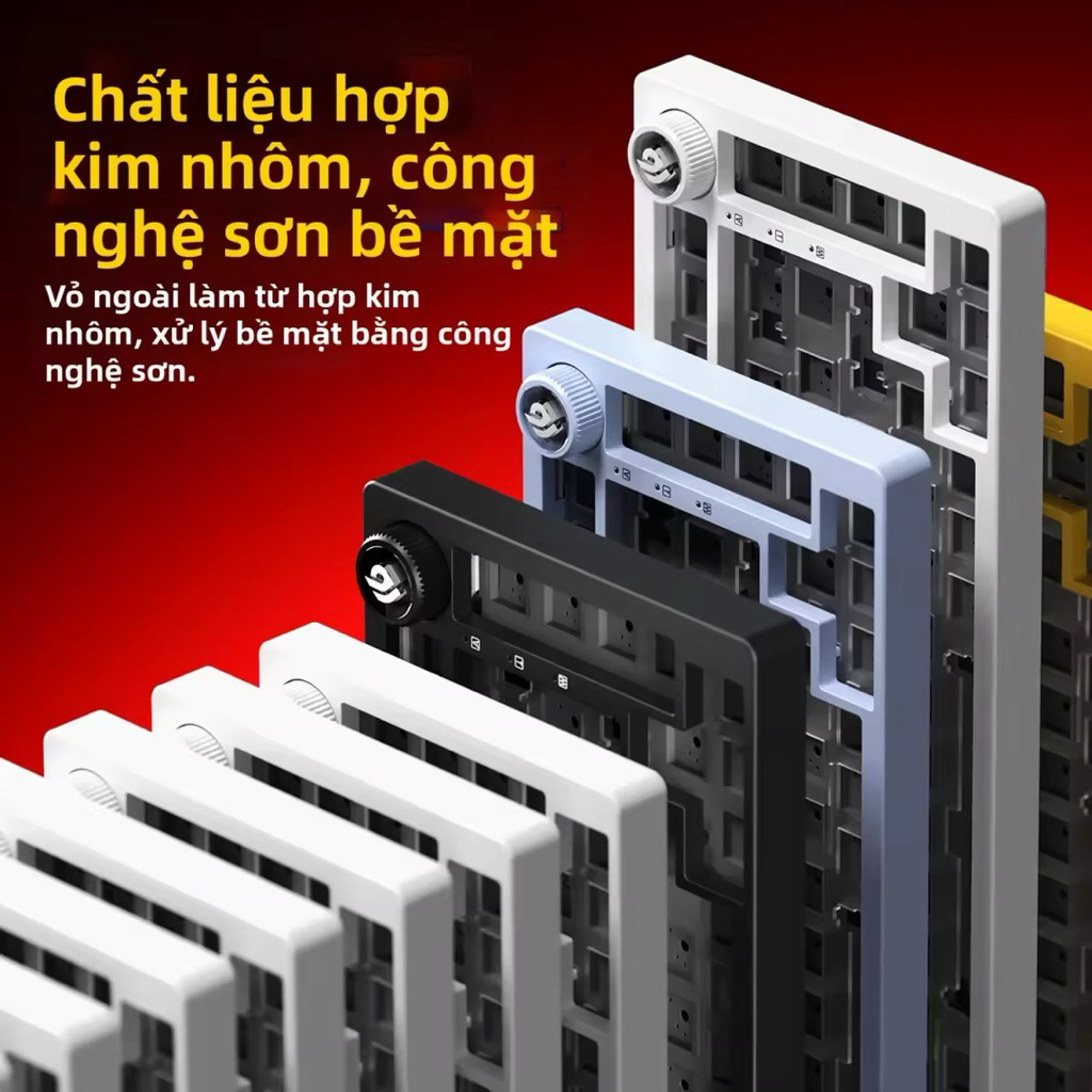 [Chính Hãng] Bàn Phím Cơ Không Dây LEOBOG Hi75C Nhôm Nguyên Khối Plate FR4/ PC | BigBuy360 - bigbuy360.vn