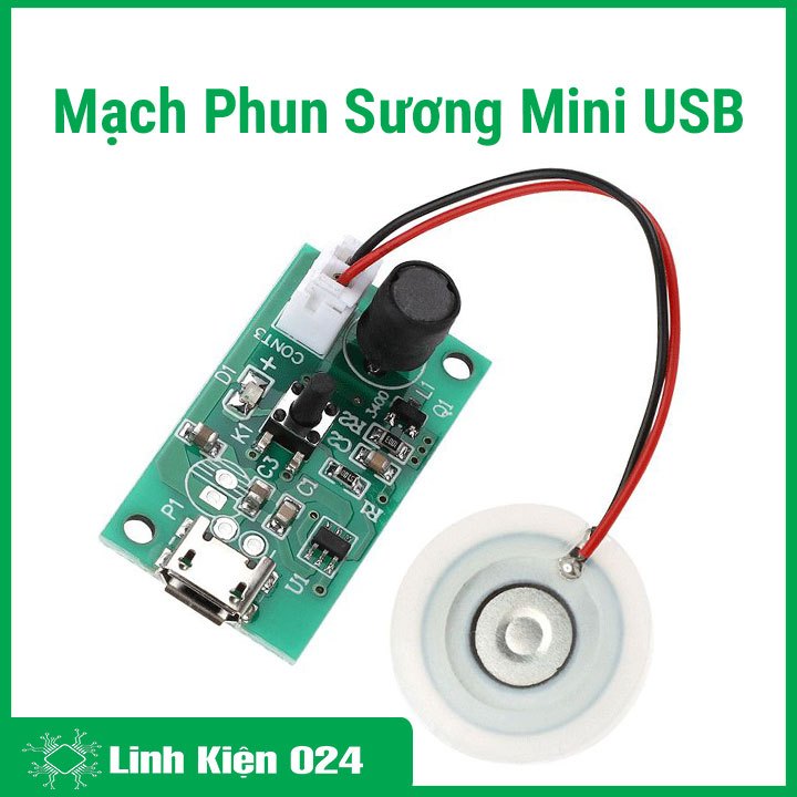 Mạch phun sương mini USB 5VDC 2W 108Khz