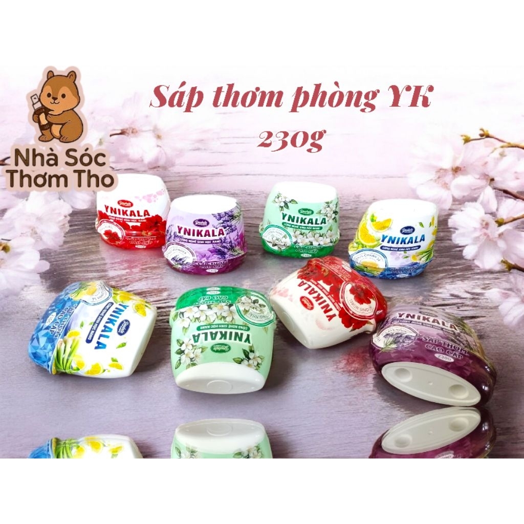 Sáp thơm phòng YK 230g – Chanh Sả / Hoa Nhài / Nobel / Lavender