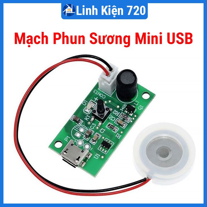 Mạch phun sương mini USB 5VDC 2W 108Khz